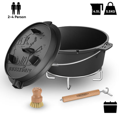 Dutch Oven mit 2in1Deckelheber [5L, 7L, 9L, 12L]