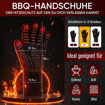 Grillhandschuhe hitzebeständig bis 800°C