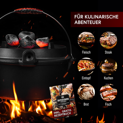 Dutch Oven mit 2in1Deckelheber [5L, 7L, 9L, 12L]