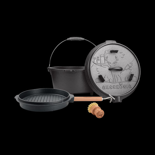 Dutch Oven mit 2in1Deckelheber [5L, 7L, 9L, 12L]